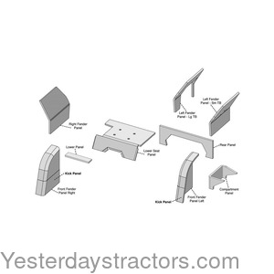 Ford TW25 Cab Foam Kit R3237