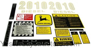 John Deere 2010 Decal Set R3747