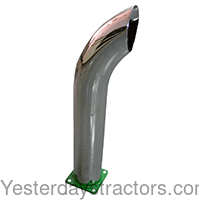 R4255 Chrome Curved Stack Exhaust Pipe R4255