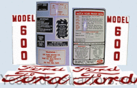 Ford 600 Decal Set R4666