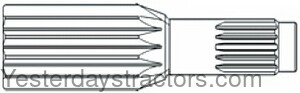 John Deere 4255 Pinion Shaft R59698