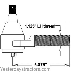 John Deere 4050 Tie Rod RE12326