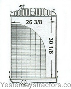 John Deere 4840 Radiator RE21895