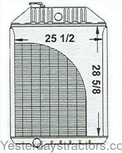 John Deere 4955 Radiator RE38666