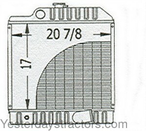 John Deere 5420 Radiator RE70236