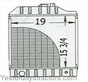 John Deere 5210 Radiator RE70733