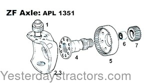 John Deere 2155 Axle Bearing S.07772