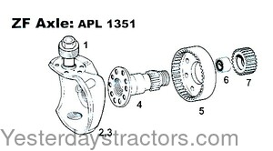 John Deere 2355 Axle Bearing S.07772