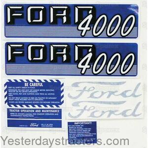 Ford 4000 Decal Set S.67696
