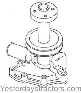 1700 Ford tractor water pump #3