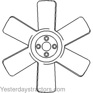 SBA145306070 Cooling Fan - 6 Blade SBA145306070