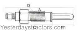 Ford 1210 Glow Plug SBA185366060