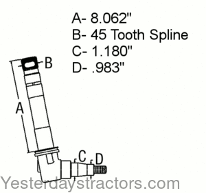 Ford 1630 Spindle SBA330301950