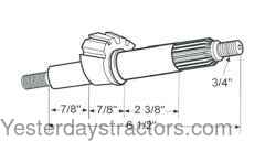 SBA334130041 Steering Sector Gear SBA334130041