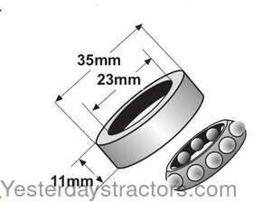 SBA334290810 Steering Shaft Bearing SBA334290810