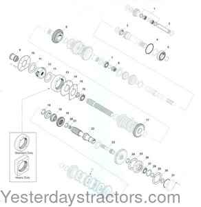 Massey Ferguson 670 12 Speed Synchromesh Transmission Parts SPX_MF5_20