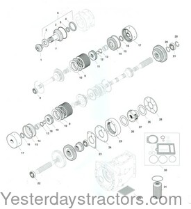 Massey Ferguson 50 Instant Reverse Transmission Parts (Industrial) SPX_MF5_23