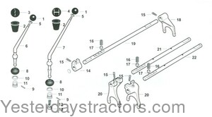 Massey Ferguson 3165 6 Speed and Multi-Power Selector Parts SPX_MF5_26