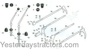 Massey Ferguson 362 8 Speed Synchromesh Selector Parts SPX_MF5_30