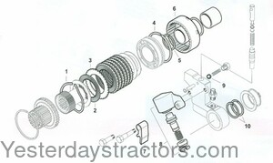 Massey Ferguson 1100 Independent PTO Clutch Pack Parts SPX_MF5_36