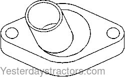 John Deere 410 Thermostat Housing Cover T20317