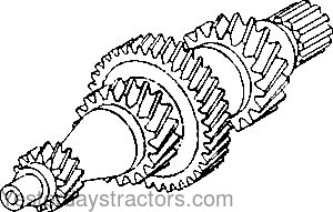 John Deere 1530 Transmission Drive Shaft T21980