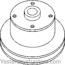 John Deere 410 Water Pump Pulley T23628