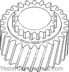 John Deere 1020 Transmission Countershaft Low Range Gear T30065