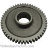 photo of This is first gear for the PTO. For tractor models 135, 148, 150, 168, 185, 188, 20, 20C, 230, 235, 245, 255, 265, 270, 275, 282, 283, 285, 30, 31, 40, 40B, 50C, 50D, 50E, 565, 575, 590, 165 STANDARD TRANSMSSION\MULTI-POWER SERIAL NUMBER 130774->. For 8 speed transmission, 53 teeth, 21 splines.