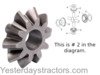 photo of Verify that the gear you are replacing has 10 teeth and a 3.32 inch diameter. For tractor models 1080, 1200, 1250, 133, 135, 140, 148, 152, 155, 158, 165, 168, 175, 178, 185, 188, 20C, 20F, 230, 240, 250, 2620, 2640, 265, 2680, 2720, 275, 285 (FR), 290, 298, 3050, 3060, 3065, 3070, 3075, 3080, 3085, 3090, 3095, 30B, 30D, 30E, 30H, 3115, 3120, 3125, 3140, 340, 342, 350, 352, 355, 360, 3610, 362, 3630, 3635, 3645, 3650, 3655, 372, 375, 375E Brazilian, 382, 390, 390E Brazilian, 390T, 398, 399, 40B, 40E, 50, 50A, 50B, 50C, 50D, 50E, 50EX, 50F, 50H, 50HX, 550, 565, 575, 590, 595, 60H, 60HX, 6110, 6120, 6130, 6140, 6150, 6160, 6170, 6180, 6190, 675, 690, 698, 698T, 699, 8110, 8120, 8130, 8140, 8150, 8160. Replaces 2746322M1, 897725M1