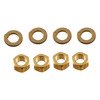 photo of Brass Nut and Washer Kit (Kit contains 4 nuts and 4 Washers). For intake and exhaust manifold. For tractors: 8N, 9N, 2N {1939-1952}. Replaces: Nut (7\16 - 20): 33816S, 7\16 LOCK WASHER: 34808S.