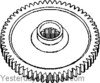 photo of 61 teeth. For tractor models 1026, (1066 gear drive), Hydro 1066, (1086 serial number up to 47999 and 55000 and up), 1206, 1256, 1456, (1466, 1468 gear drive), (1486 serial number up to 25999 and 29150 and up), 21206, 21256, 21456, 2706, 2756, 2806, (2826, 826 hydro or gear drive), 2856, 3088, 3288, 706, 756, (766 gear drive), 786, 806, 856, 886, (966 hydro or gear drive), (986 serial number up to 23999 and 28000 and up), Hydro 100, (Hydro 186 serial number up to 11999).