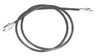 photo of Tachometer cable assembly, 23 inch. For tractors: MF135 Perkins Gas and Diesel, MF230 diesel to serial number 9A349238, MF245 diesel except Orchard, MF255 with A4-203 diesel Industrials: 20, 20C diesel Turf to serial number 9A349236, 40B, 2135.
