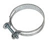 photo of This radiator hose clamp is an EXACT reproduction of the ORIGINAL hose clamp. This radiator hose clamp is for tractor models 8N, 9N, 2N (1939 to 1954), NAA, Jubilee (2 per tractor, 1953 to 1954). For 1 3\4 inch to 2 inch outside diameter hoses. Also works on other Ford 4 Cylinder tractors through 1964. Priced each. Replaces 608287. PLEASE NOTE: Original hoses are usually thicker than current hoses available for many antique tractors. Measure your current outside diameter to ensure fit. You can add electrical tape to the ends to have these original style clamps effectively tighten on newer (thinner) hoses.