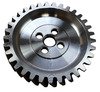 photo of For tractor models 2000, 4000, 600, 601, 700, 701, 800, 801, 900, 901, NAA, Jubilee. There are 33 teeth and (4) 5\16 inch bolt holes on this drive gear. Bolts on rear of camshaft with (4) 5\16 inch diameter bolts. NOTE: Early tractors used 1\4 inch bolt holes. Measure before ordering. Also fits New Holland L778 Skid Steer (July 1976 thru July 1980) with 5\16 inch diameter mounting bolts. Fits 134, 172 and 192 CID 4-cylinder gas, LP and diesel engines. Also replaces 500010. This is NOT a Camshaft Timing Gear (See part number EAF6256M ).