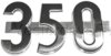 photo of For 350. Side Emblem.  350 . 1 piece, 1 side.