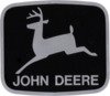 photo of John Deere Leaping 2-Legged Deer, 3 1\2  x 4  black & silver, vinyl cut.