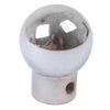 photo of Gear shift knob, chrome. For TE20, TEA20, TEF20. Chrome finish. Measures .430 inch hole inside diameter and 1.298 inch overall length. The knob outside diameter measures 0.975 inch. This knob has a .159 inch roll pin hole. Replaces 180006M91.