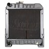 photo of This radiator fits the Ford 1110. The core measures 10 1\4 inches high, 11 3\8 inches wide, and 1 1\4 inches deep. Replaces part number SBA310020020.