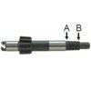 photo of This Steering Sector Shaft is used on Early production 1000 and Early Production 1600 tractors. The A diameter is 1.030 and the B Diameter is 0.950 inches. Measure before ordering. Replaces original part number SBA334290230