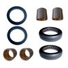photo of This Spindle Bushing, Bearing and Seal Kit contains: 2 - C5NN3109A (1 5\8 inch X 2 inch X 1 7\8 inch) Bushings, 2 - C5NN3110A (1 3\4 inch X 2 inch X 1 7\8 inch) Bushings, 2 C0NN3A299A (2 inch ID X 2 7\8 inch OD) Thrust Bearings, 2 - C0NN3A208A (1 1\2 inch X 2 inch X 1\4 inch) Dust Seals. Used on Ford New Holland 5000, 5100, 5110, 5200, 5600, 6410, 6600, 6610, 6810, 7000, 7100, 7200, 7600, 7610