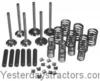 photo of Valve Overhaul Kit. 152 CID 3 cylinder diesel, 3.6 inch standard bore, injectors at angle in cylinder head. Valves have a 45 degree face angle. Contains intake and exhaust valves, springs, keys, and guides. For 200B, 200, 203, 205, 20, 2135, 2200, 2244, 2500, 40, 4500, MF135, MF150, MF230, MF235. This kit may contain 12 or 6 springs depending on our supplier. They interchange. The springs in the 6 spring configuration have the same tension as the combined inner and outer spring in the 12 spring configuration.