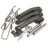 photo of This Clutch Lever Kit contains (10) 376123X1 nuts, (3) 891827M1 pins, (3) 889910M1 springs, (3) 887898M1 levers, (3) 891826M1 pins, (3) 1853164M1 bolts. For tractor models 135, 148, 155, 158, 165, 168, 178, 185, 188, 230, 240, 250, 265, 275, 285, 290, 298, 340, 350, 355, 360, 365, 375, 390, 390T, 398, 399, 550, 565, 570, 590, 595, 675, 690, 698, 698T, 699. Used on 10 and 12 inch Double Clutch.